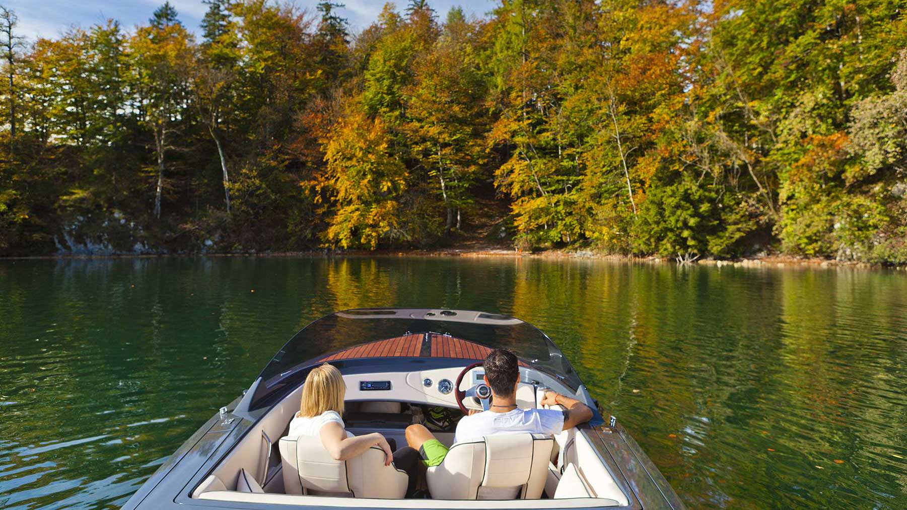 Boat trip in autumn