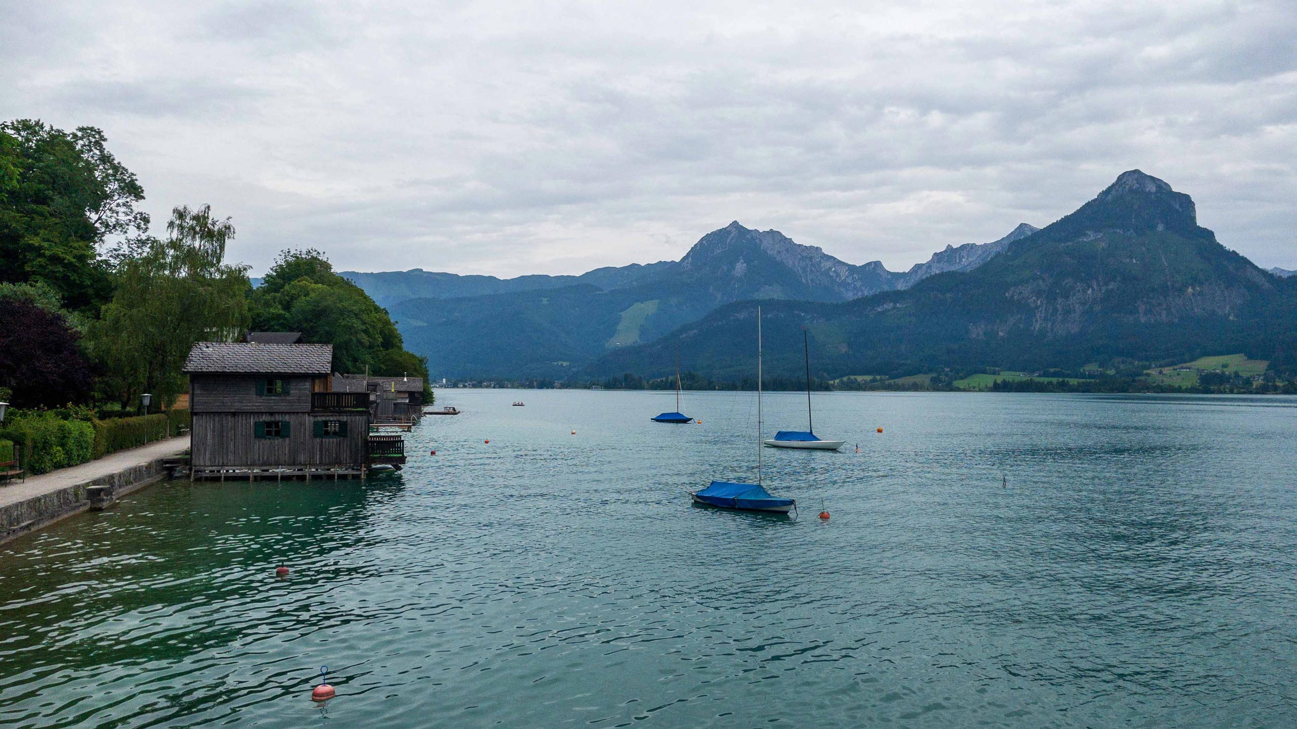 Der perfekte Blick vom Seechalet aus