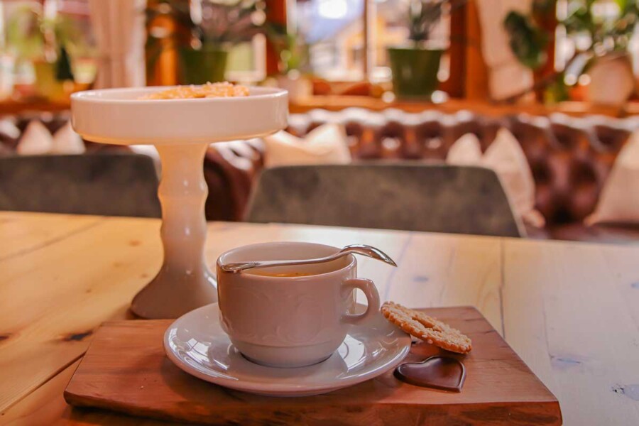 Snack in the afternoon in the hotel Zimmerbräu