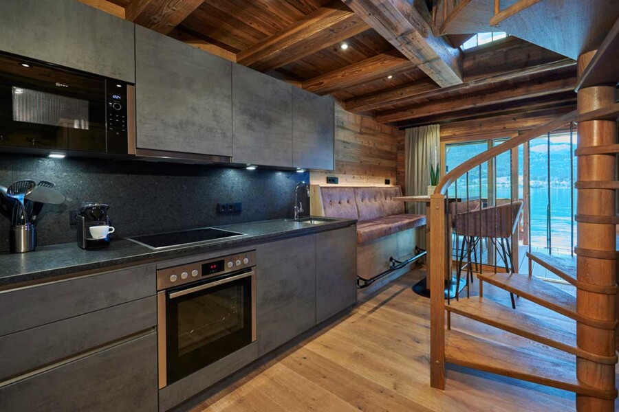 High quality kitchen in the lake chalet