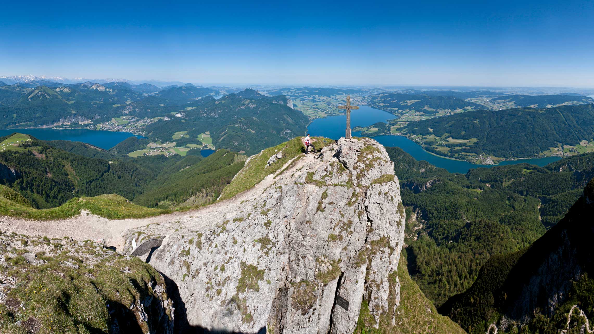 Der Berggipfel vom Schafberg